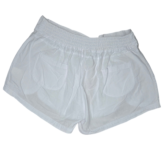 BLANCO Women's White Cotton Button-Detail Beach Swim Cover Up Shorts Size XXL - Picture 2 of 6